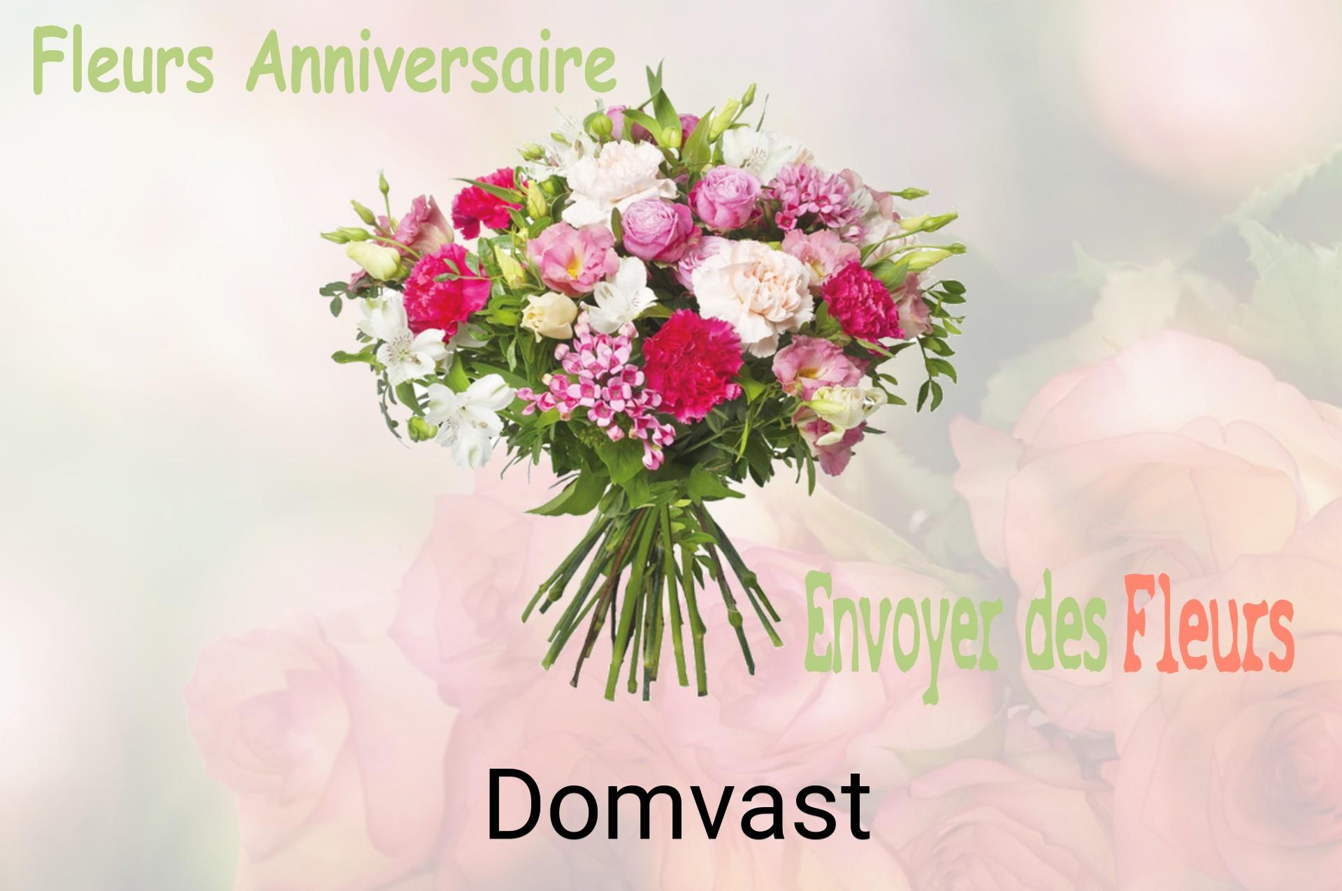 Bouquet de fleurs d’anniversaire livré à Domvast